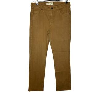 CJ by Cookie Johnson Faith Straight Brown Lyocell Cotton Khaki Jeans Size 30
